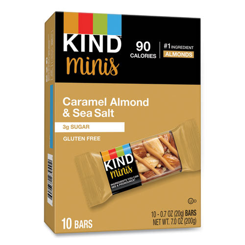 Minis, Caramel Almond Nuts/sea Salt, 0.7 Oz, 10/pack.