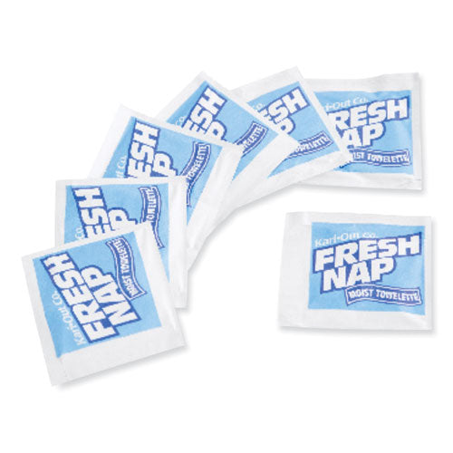 Fresh Nap Moist Towelettes, Individually Wrapped, 7 X 5, Citrus Scent, 1,000/carton.