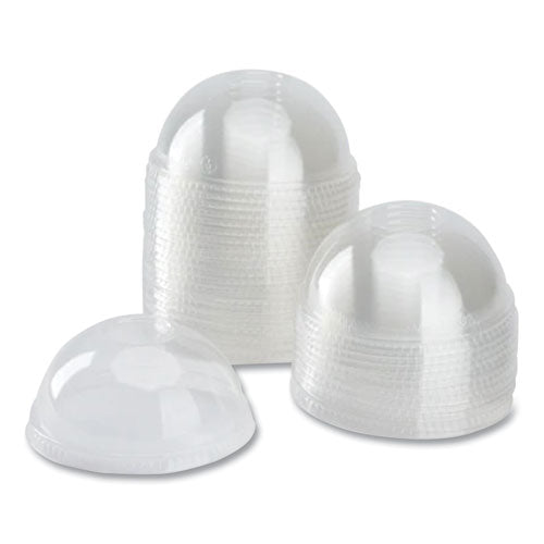 Pet Lids, Dome Lid, Fits 12 Oz To 24 Oz Cold Cups, Clear, 1,000/carton.