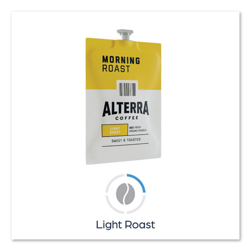 Alterra Morning Roast Coffee Freshpack, Morning Roast, 0.28 Oz Pouch, 100/carton.
