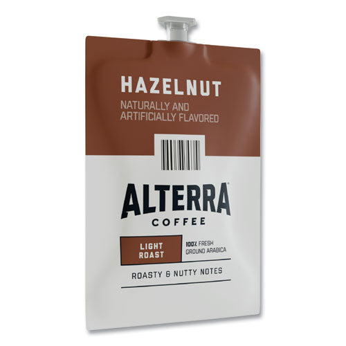 Alterra Hazelnut Coffee Freshpack, Hazelnut, 0.23 Oz Pouch, 100/carton.
