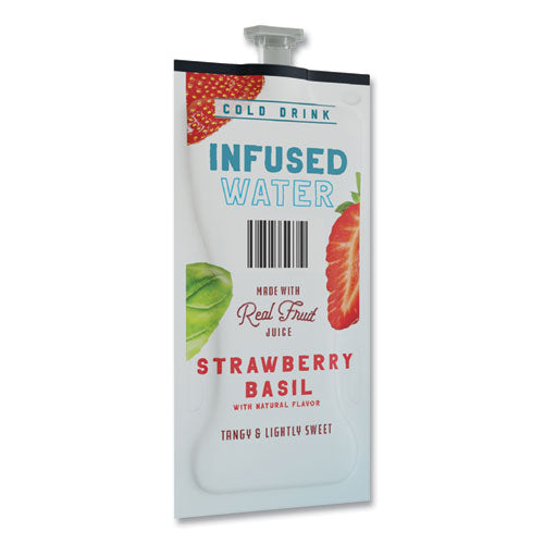 Strawberry Basil Infused Water Freshpack, Strawberry Basil, 0.11 Oz Pouch, 100/carton
