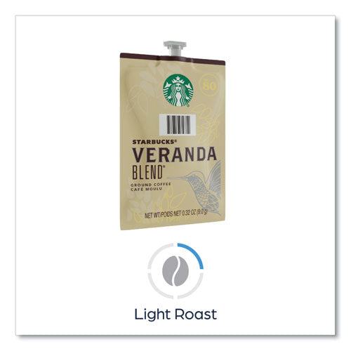 Starbucks Veranda Blend Coffee Freshpack, Veranda Blend, 0.32 Oz Pouch, 76/carton.