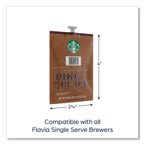 Starbucks Pike Place Roast Coffee Freshpack, Pike Place, 0.32 Oz Pouch, 76/carton.