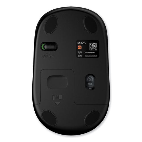 M325 Wireless Mouse, 2.4 Ghz Frequency/30 Ft Wireless Range, Left/right Hand Use, Blue.