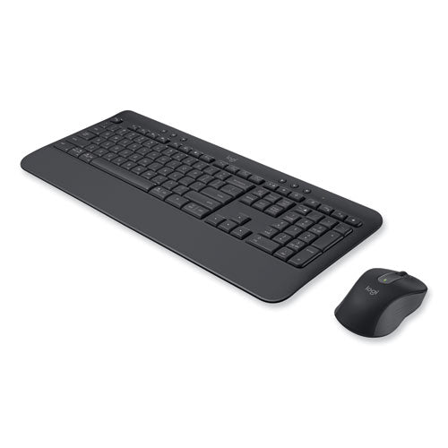 Signature Mk650 Wireless Keyboard And Mouse Combo For Business,2.4 Ghz Frequency/32 Ft Wireless Range, Graphite