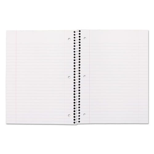 Spiral Notebook, 3-hole Punched, 1-subject, Wide/legal Rule, Randomly Assorted Cover Color, (70) 10.5 X 7.5 Sheets