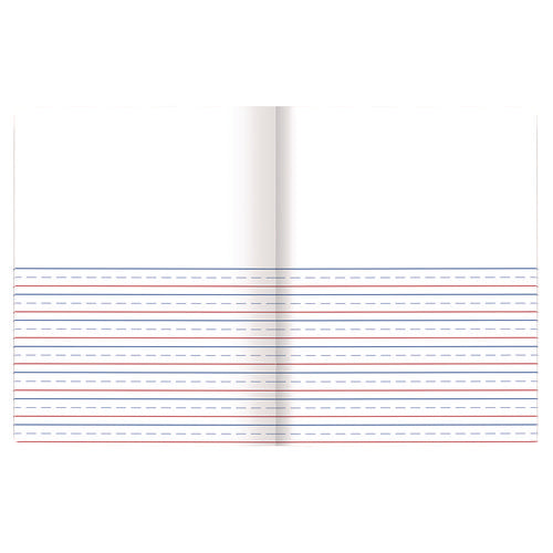 Primary Journal Half Page Ruled, Blue Marble Cover, Primary Rule, (100) 9.75 X 7.5 Sheets.