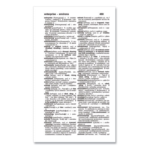 Spanish-english Dictionary, Paperback, 928 Pages.