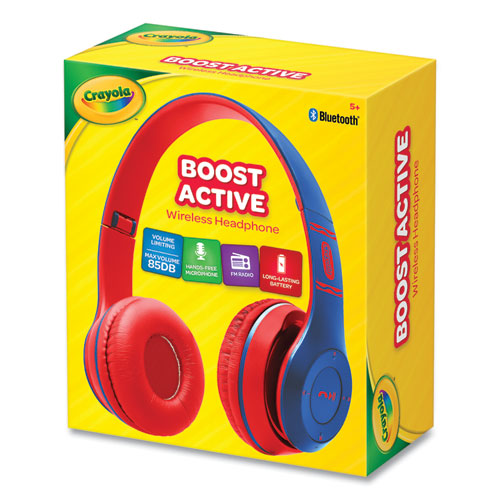 Boost Active Wireless Headphones, Blue/red.
