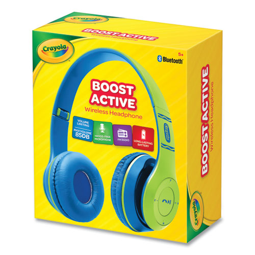 Boost Active Wireless Headphones, Green/blue.