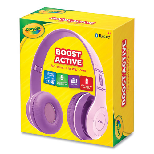 Boost Active Wireless Headphones, Pink/purple.