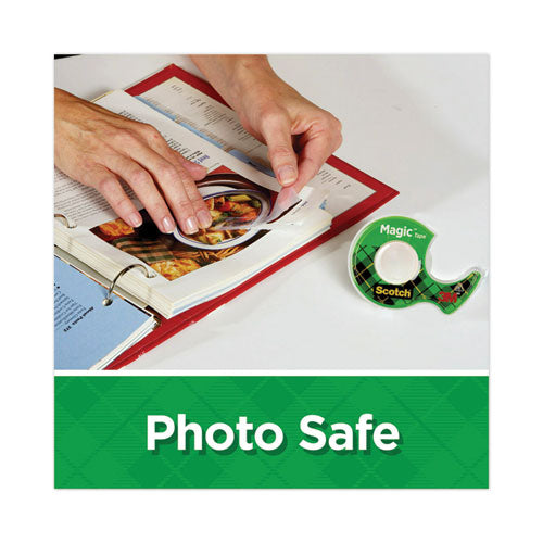 Magic Tape In Handheld Dispenser, 1" Core, 0.5" X 37.5 Ft, Clear.