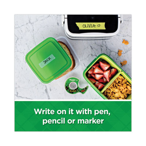 Magic Tape In Handheld Dispenser, 1" Core, 0.5" X 37.5 Ft, Clear.