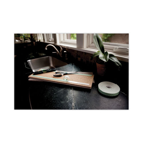 Permanent High-density Foam Mounting Tape, Holds Up To 2 Lbs, 0.75 X 350, White.