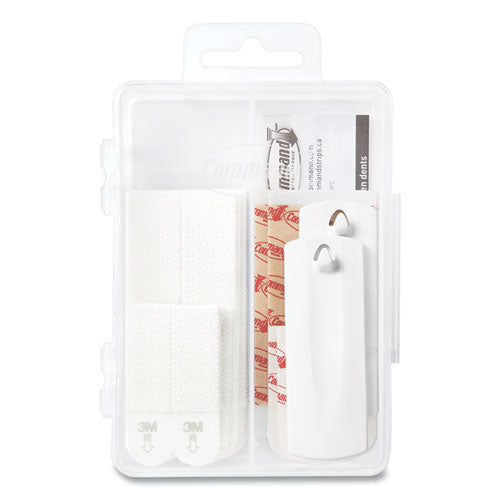 Picture Hanging Kit, Assorted Sizes, Plastic, White, 1 Lb; 4 Lb Capacities, 24 Pieces/pack.
