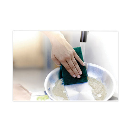 Heavy-duty Scour Pad, 3.8 X 6, Green, 10/carton.