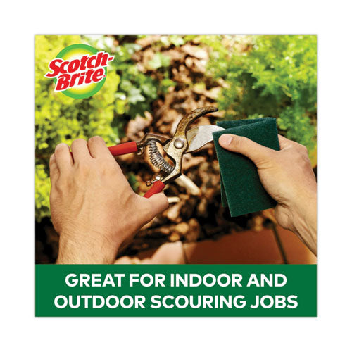 Heavy-duty Scour Pad, 3.8 X 6, Green, 10/carton.