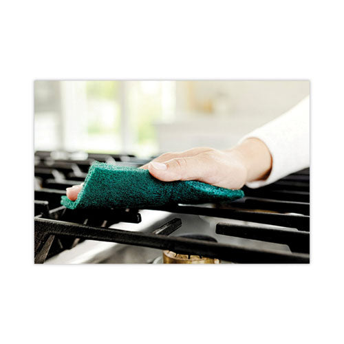 Heavy-duty Scour Pad, 3.8 X 6, Green, 10/carton.