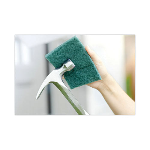 Heavy-duty Scouring Pad, 3.8 X 6, Green, 5/carton.