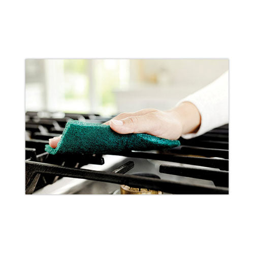 Heavy-duty Scouring Pad, 3.8 X 6, Green, 5/carton.
