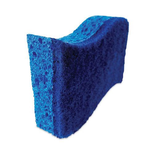 Non-scratch Multi-purpose Scrub Sponge, 4.4 X 2.6, 0.8" Thick, Blue, 9/pack.
