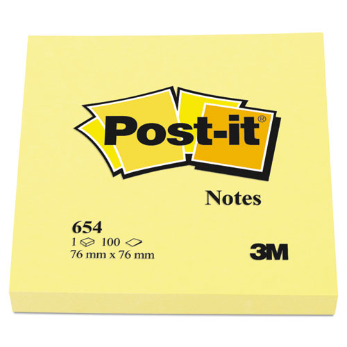 Original Pads In Canary Yellow, 3" X 3", 100 Sheets/pad, 12 Pads/pack.