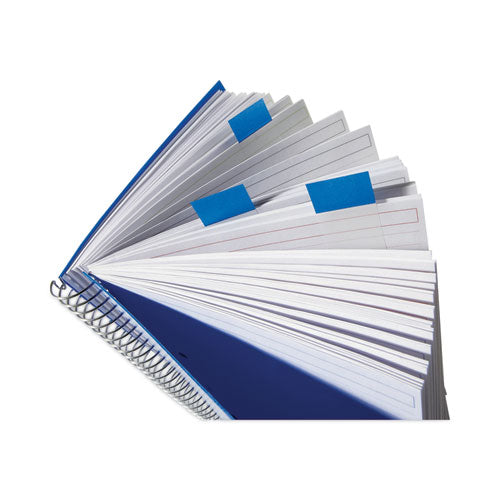 Marking Page Flags In Dispensers, Blue, 50 Flags/dispenser, 12 Dispensers/pack.