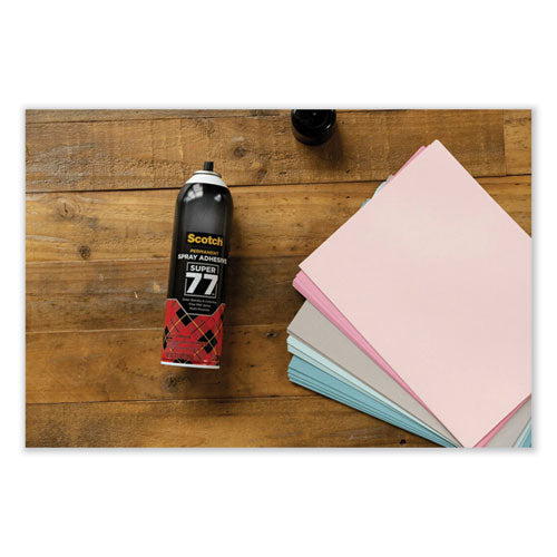Super 77 Multipurpose Spray Adhesive, 13.57 Oz, Dries Clear