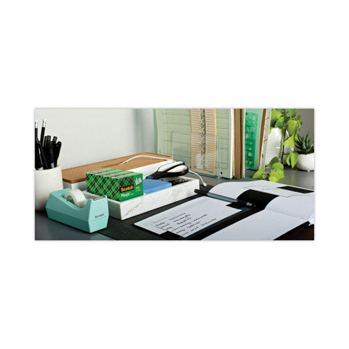 Clip Dispenser Value Pack With 12 Rolls Of Tape, 1" Core, Plastic, Charcoal.