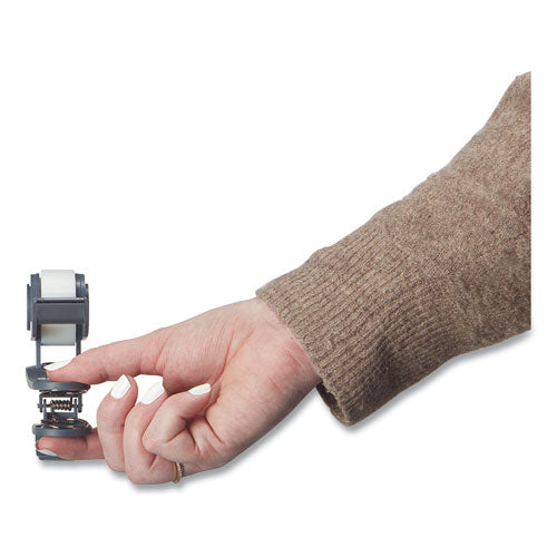 Clip Dispenser Value Pack With 12 Rolls Of Tape, 1" Core, Plastic, Charcoal.