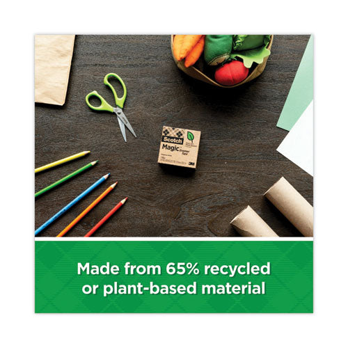 Magic Greener Tape, 1" Core, 0.75" X 75 Ft, Clear, 12/pack.