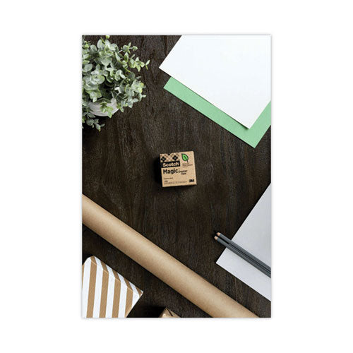 Magic Greener Tape, 1" Core, 0.75" X 75 Ft, Clear, 16/pack.