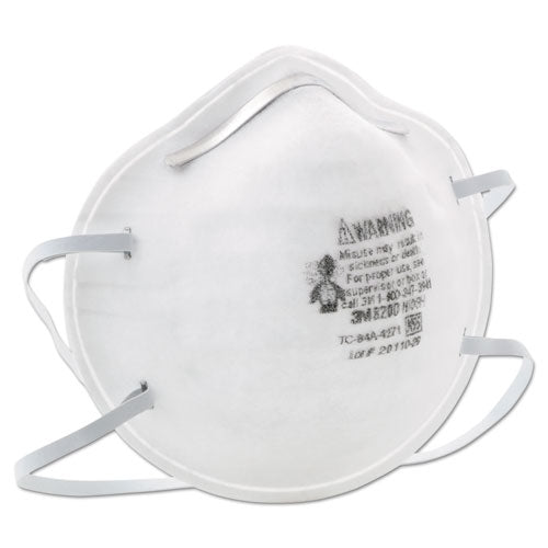 N95 Particle Respirator 8200 Mask, Standard Size, 20/box.