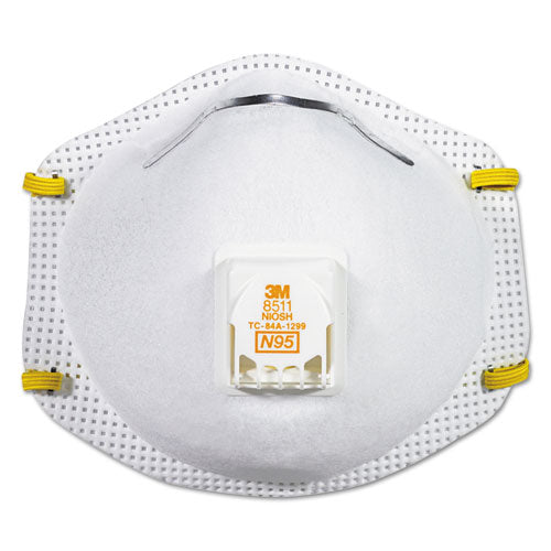 Particulate Respirator W/cool Flow Exhalation Valve, Standard Size, 10/box.