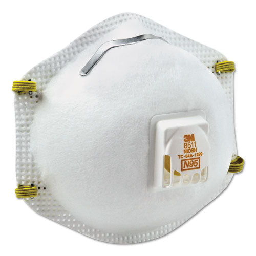 Particulate Respirator W/cool Flow Exhalation Valve, Standard Size, 10/box.