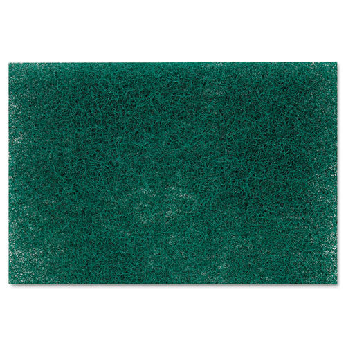 Heavy-duty Scouring Pad 86, 6 X 9, Green, Dozen.