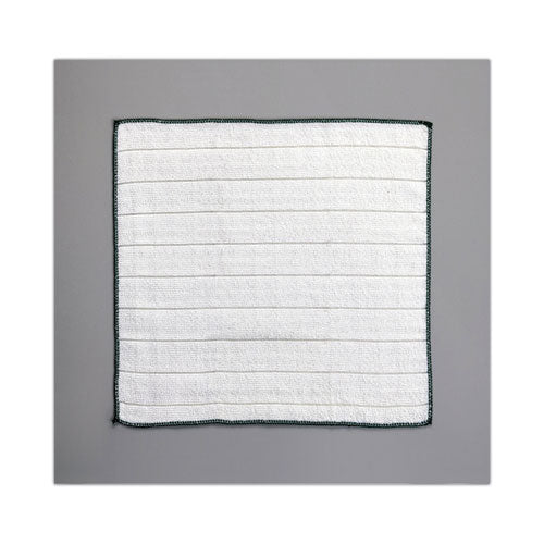 Kitchen Cleaning Cloth, Microfiber, 11.4 X 12.4, White, 2/pack, 12 Packs/carton.