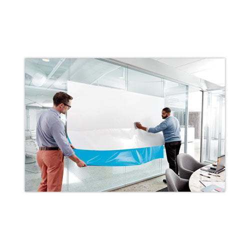 Dry Erase Surface, 50 Ft X 4 Ft, White Surface.