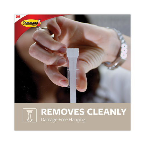 Adhesive Mount Metal Hook, Large, Brushed Nickel Finish, 5 Lb Capacity,2 Hooks And 4 Strips/pack