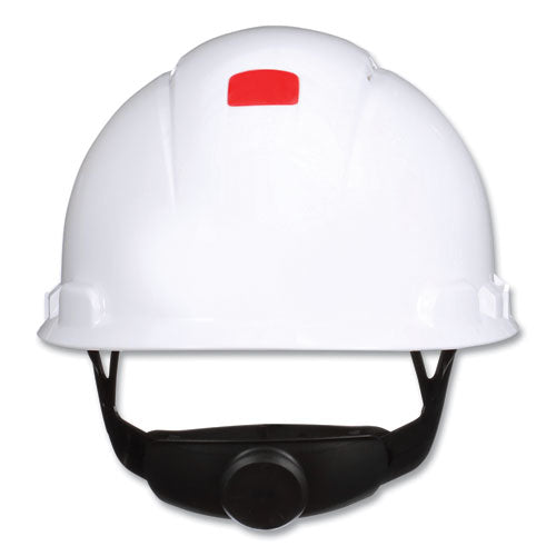 Securefit H-series Hard Hats, H-700 Front-brim Cap With Uv Indicator, 4-point Pressure Diffusion Ratchet Suspension, White