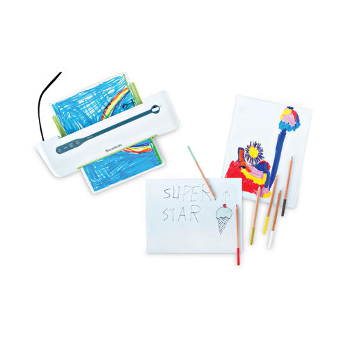 Self-sealing Laminating Pouches, 12.5 Mil, 2.81" X 4.5", Gloss Clear, 5/pack.