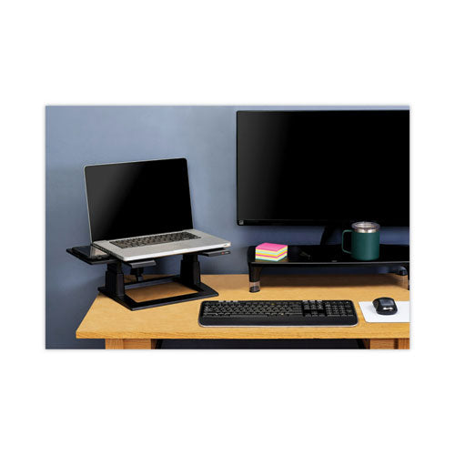 Adjustable Notebook Riser, 13" X 13" X 4" To 6", Black, Supports 20 Lbs.