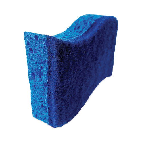 Non-scratch Multi-purpose Scrub Sponge, 4.4 X 2.6, 0.8" Thick, Blue, 3/pack.