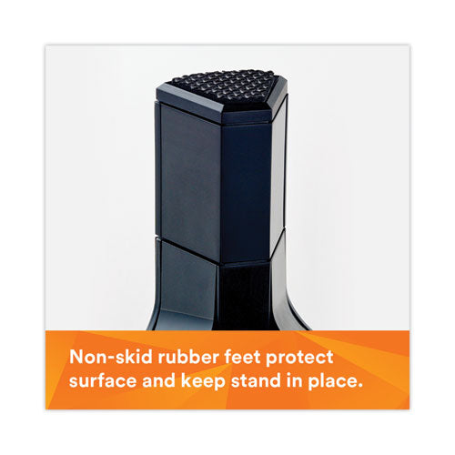 Adjustable Monitor Stand, 16" X 12" X 1.75" To 5.5", Black, Supports 20 Lbs.