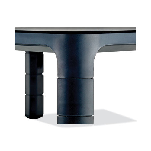 Adjustable Monitor Stand, 16" X 12" X 1.75" To 5.5", Black, Supports 20 Lbs.