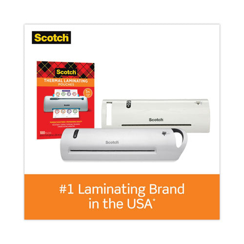 Thermal Laminator Value Pack, Two Rollers, 9" Max Document Width, 5 Mil Max Document Thickness