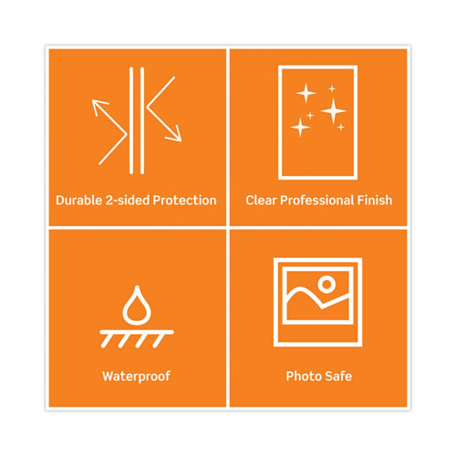 Laminating Pouches, 3 Mil, 9" X 11.5", Gloss Clear, 200/pack.