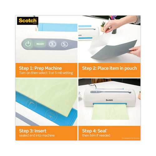 Laminating Pouches, 3 Mil, 9" X 11.5", Gloss Clear, 200/pack.