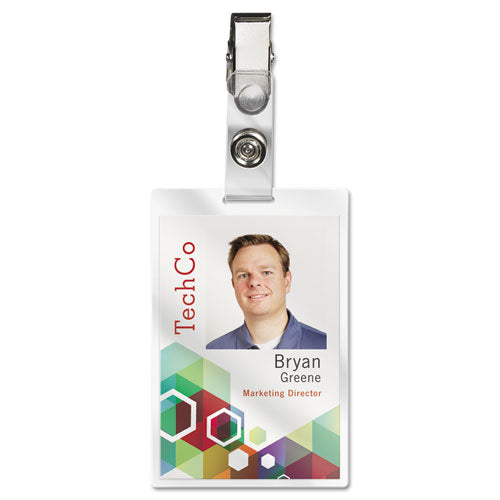 Laminating Pouches, 5 Mil, 2.25" X 4.25", Gloss Clear, 100/pack.